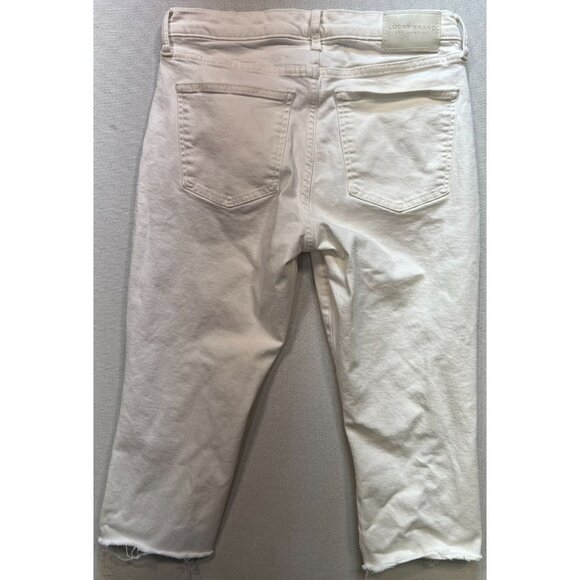 Lucky Brand Women's Sweet Crop Ankle Jeans Stretch Denim Size 10/30 White Solid - Picture 2 of 12